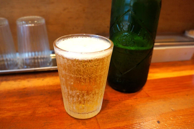 「ビール中瓶 ハートランド」（650円）