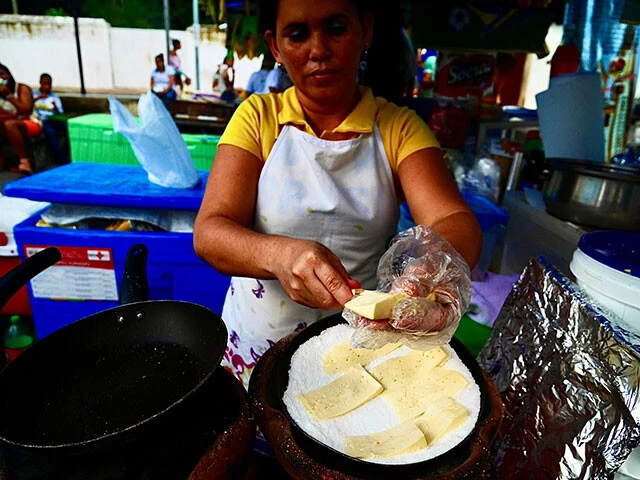具材にチーズが乗せられています