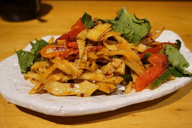 「ラム胃袋のラー油和え」