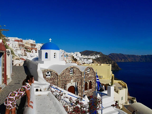ギリシャのリゾートとして有名なサントリーニ島