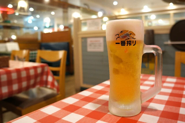 「キリン一番搾り生ビール（中）」（518円）
