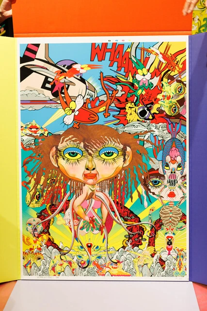 田名網敬一「Tanaami!! Akatsuka!! / Revolver1 （鏡と鏡のあいだ）」©Keichi Tanaami Courtesy of NANZUKA　©Fujio Productions Ltd. / Shueisha Inc.　「最後のグラビア印刷」と言っても過言ではないオリジナルプリントの1枚