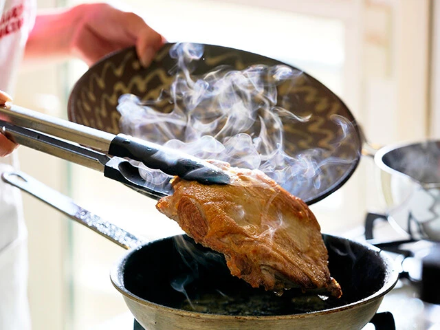 皮目もしっかりパリッと仕上がった