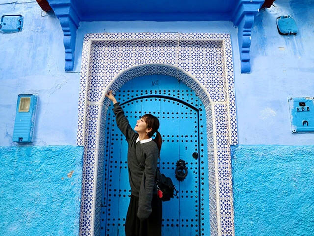 ブルーハンターとして連載100回目の記事はモロッコの青の街シャウエン