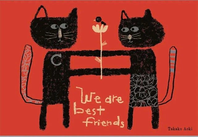 「猫さんも鳥さんもみーんな友達だにゃ」