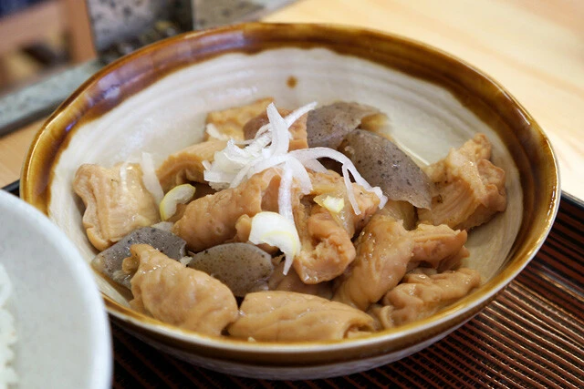 「もつ煮定食」