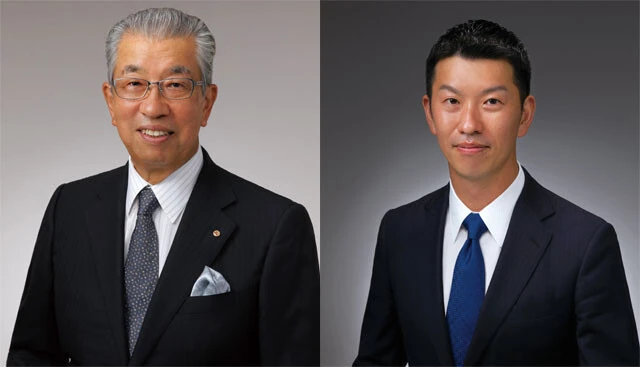 代表取締役会長の野並直文氏(右)と代表取締役社長の野並晃氏(左)