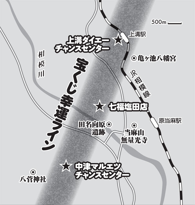 相模原「幸運ライン」とその周辺の4つのパワースポット