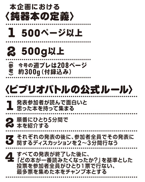 「鈍器本」の定義とビブリオバトルの公式ルール