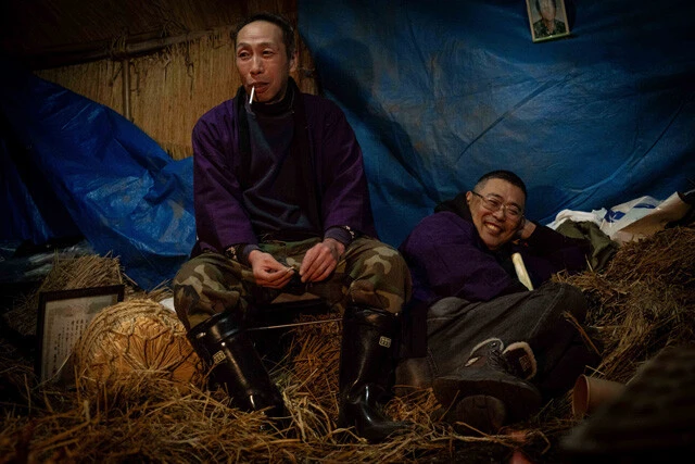 保存協力会青年部の菊地敏明部長(左、49歳)