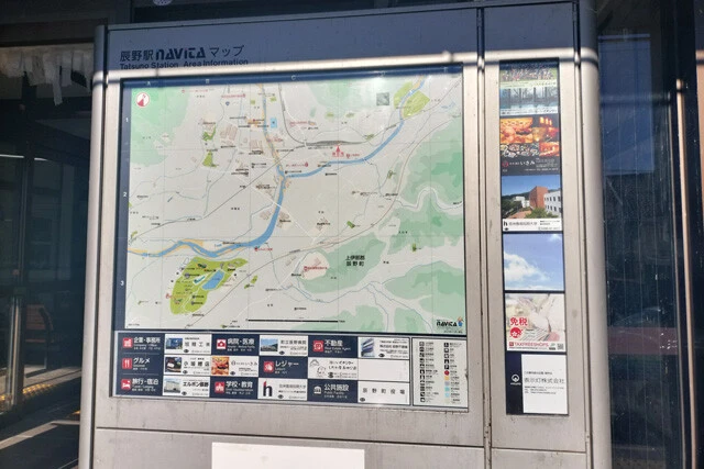 程よい大きさの駅によくある案内マップ
