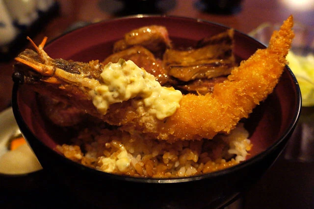 有頭海老フライ