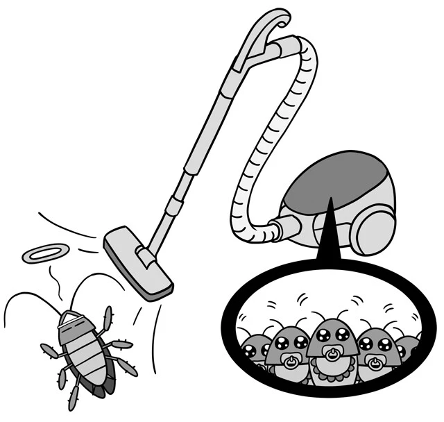 殺虫剤で殺したゴキブリが卵を持っていた場合、卵に殺虫剤は効かないので、数週間後に孵化する可能性もゼロではないそう