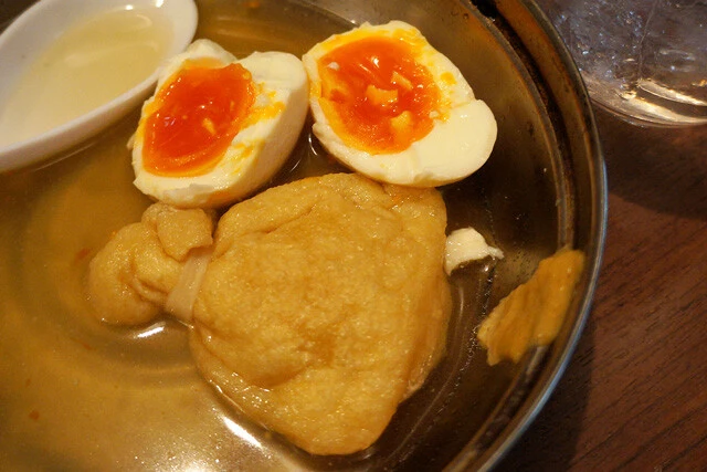 生まれて初めて食べる半熟玉子のおでん