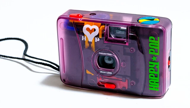 パープルスケルトンのHAPPY POPはフィルム装着済みで発売