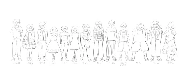 キャラクターのラフ画