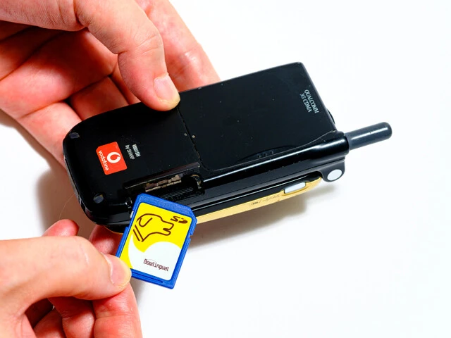 2003年12月に登場した携帯電話向け「バウリンガル コネクト」