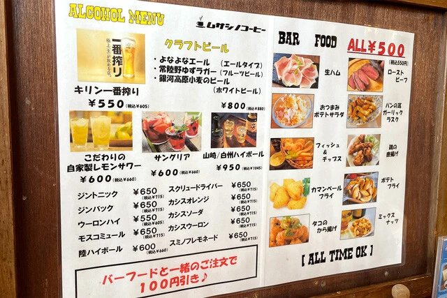 メニューの一部（2）