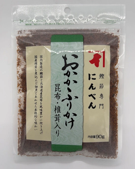 おかかふりかけ昆布・椎茸入り（にんべん）　410円