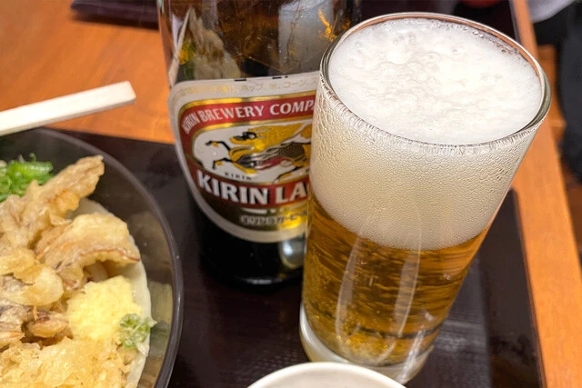 ビールも頼んでいたんだった