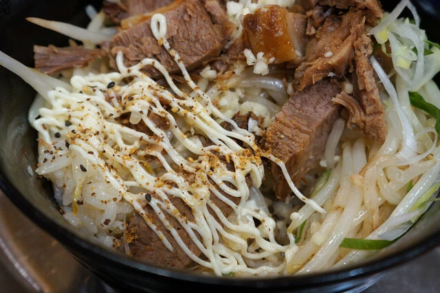 マヨ七味で味変