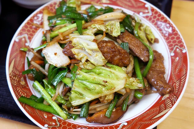 「ニラレバー炒め」