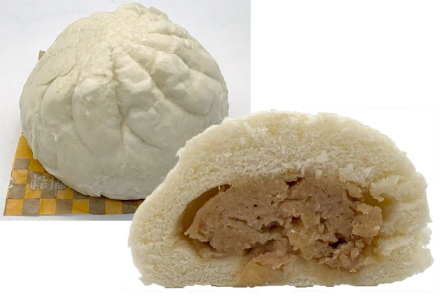 特撰　豚まん（醤油） 270円（ローソン）【重さ】約140g【直径】約9cm【厚さ】約5.5cm