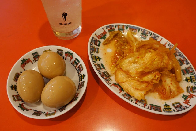 「味付け玉子」「キャベツ甘辛漬」