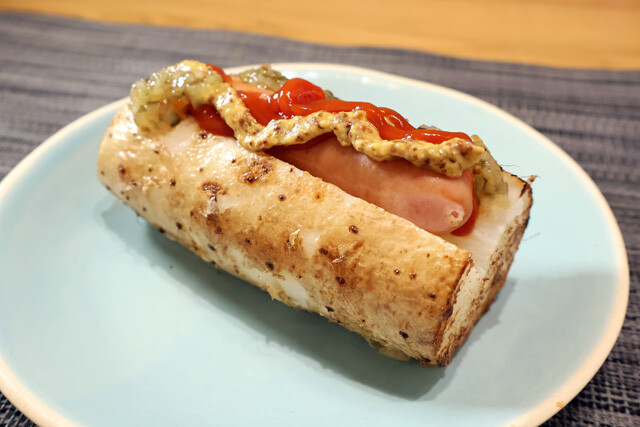 【長芋ホットドッグ】見た目はホットドッグ風ですが!?　実はパンの代用に長芋を使った斬新食感の激ウマドッグ！＜野島慎一郎のバカレシピ＞