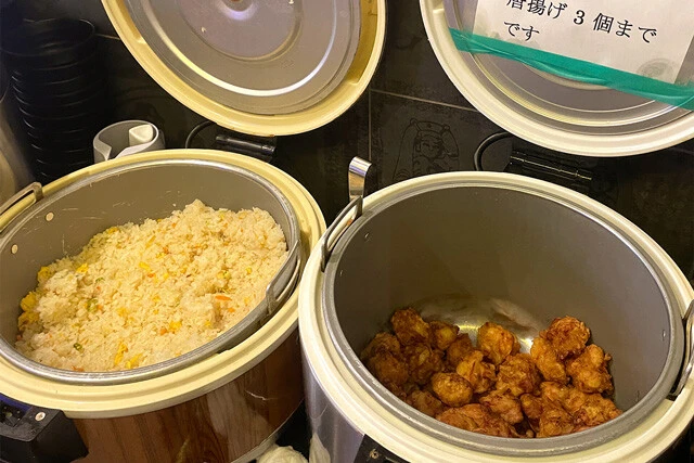 保温器に大量のチャーハン