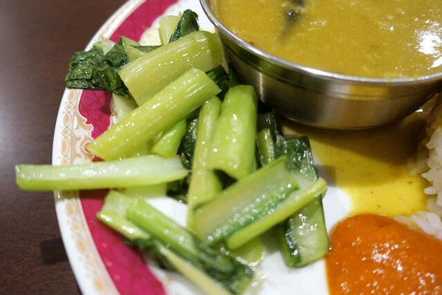 青菜炒め