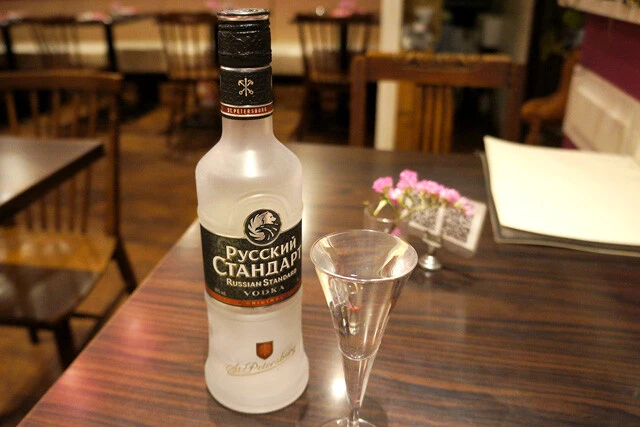 ウォッカで乾杯