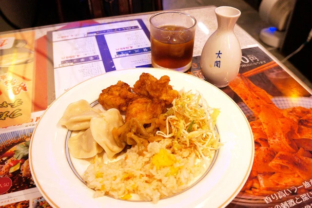 からあげ&餃子&チャーハン&サラダ