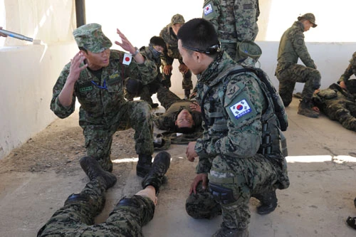 PKOインストラクターの資格を持つ中央即応連隊の幹部が、韓国の特殊部隊エリート隊員を指導。これも前代未聞の光景だといい、韓国では報じられていない