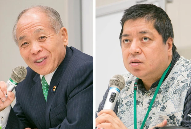 鈴木宗男氏(左)と佐藤優氏は、平昌五輪開会式に出席した安倍首相をどう評価しているのか―?