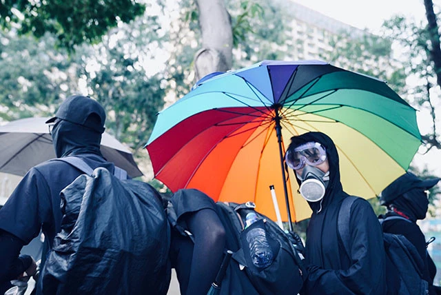 「逃亡犯条例改正案」をきっかけに、市民・学生による「民主化要求デモ」が半年以上にわたって続く香港（撮影／堀 潤）