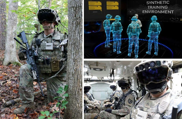 今年、米軍が導入したＭＲ（複合現実）ヘッドセット、ＩＶＡＳシステム。ヘッドセット内で地図や戦況の情報共有が可能。このような新システムを無力化するのもサイバー戦の役割だ