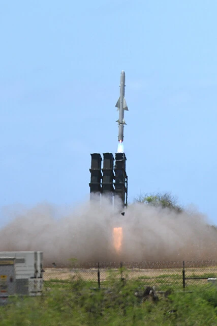 １２式地対艦ミサイル発射の様子