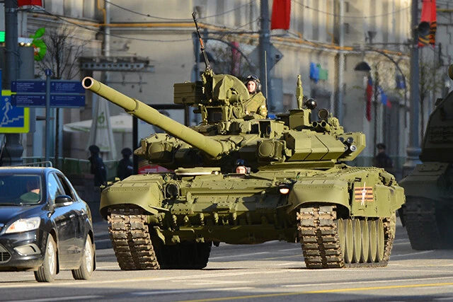 ロシア軍Ｔ９０戦車も次々と撃破されている（写真／柿谷哲也）