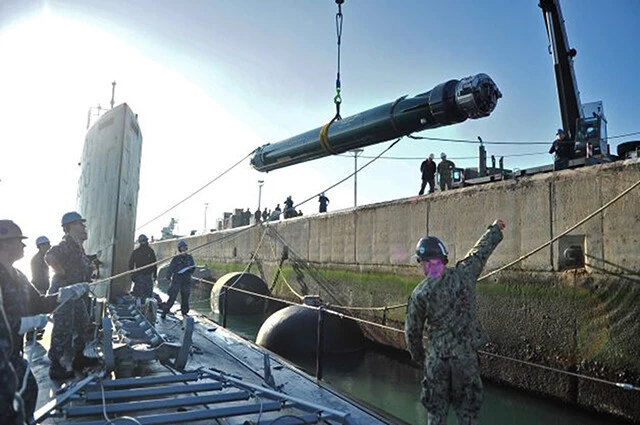 米海軍潜水艦の運用する大型魚雷Mk48は直径0.533m、長さ5.79m。ロシア海軍のポセイドン核魚雷は直径2m、長さ20mで原子力推進