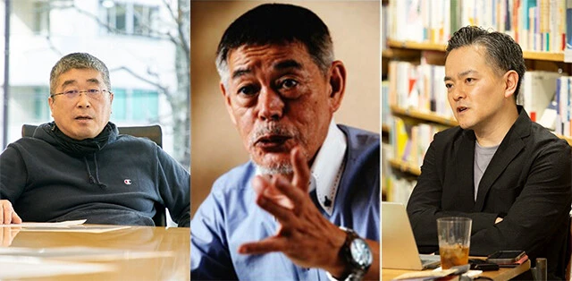 鼎談を行った伊勢﨑賢治氏(左)、渡邊隆氏(中)、布施祐仁氏(右)