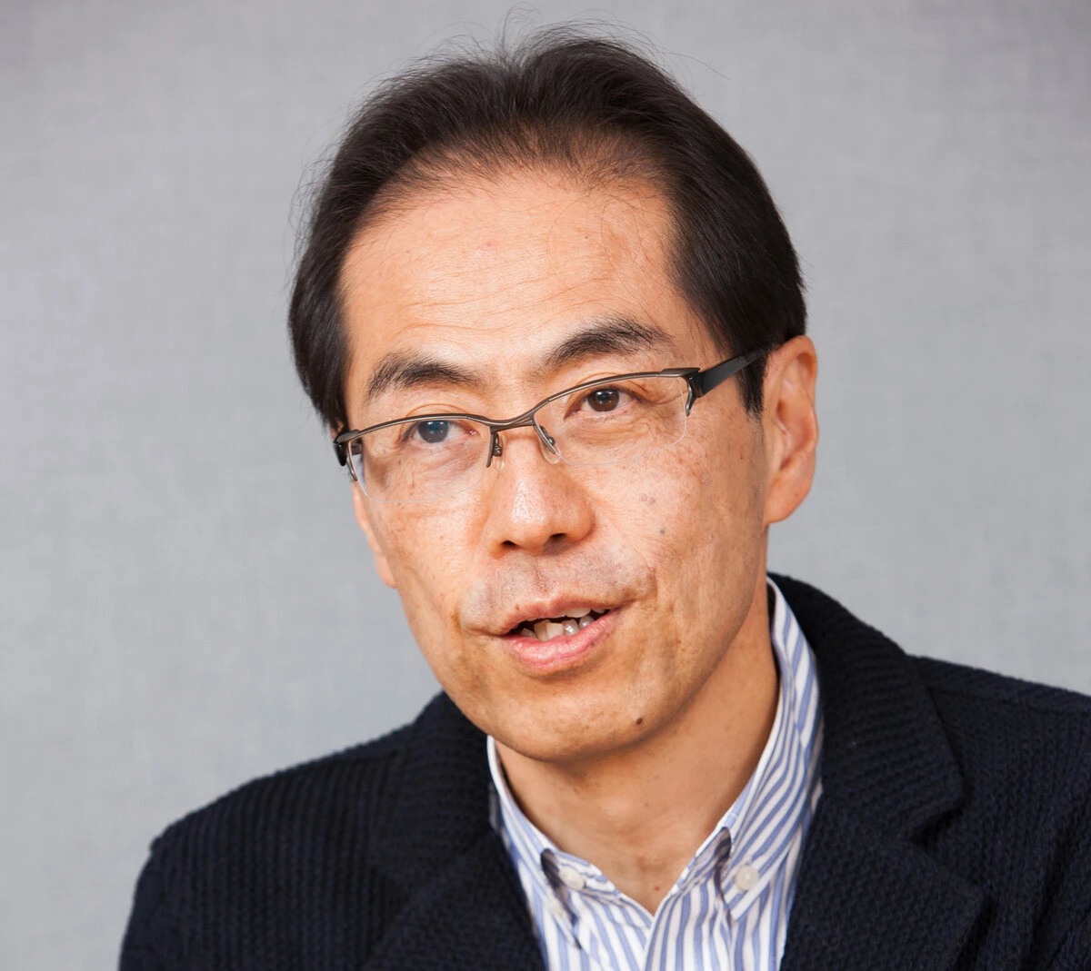 『妖怪の孫』のプロデューサーを務めた古賀茂明氏（撮影／高橋定敬）