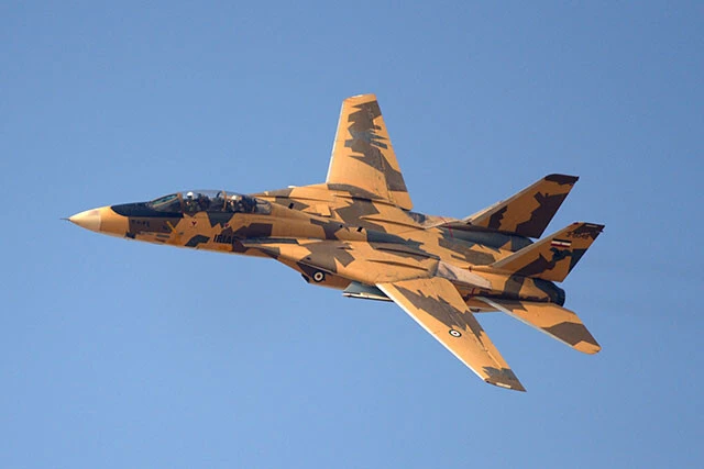 イラン正規軍は自国防衛が主任務だが海・空軍の近代化は遅れている。映画『トップガン』(1986年)で有名なF-14(写真)も世界で唯一、まだ現役だ