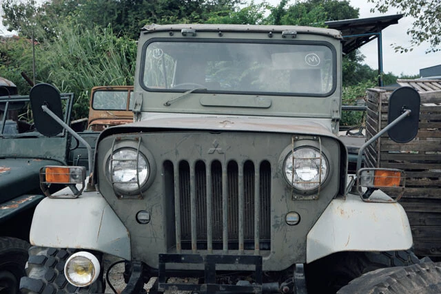 三菱が陸上自衛隊向けに生産していた73式小型トラックも発見