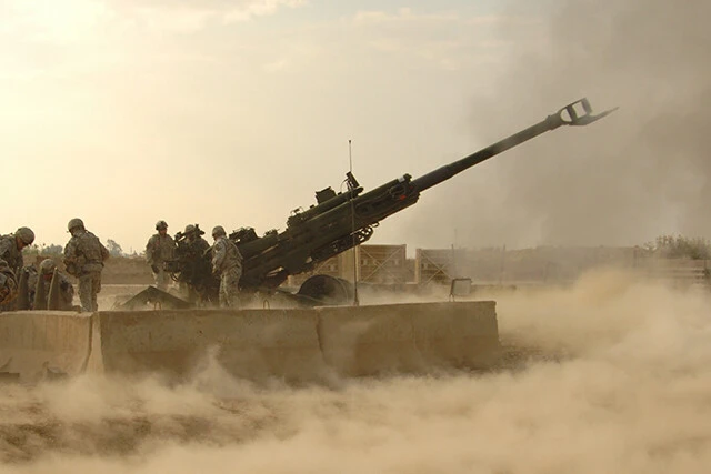 このクラスター砲弾を、155mM777榴弾砲で、露軍陣地に叩き込む（写真：アメリカ陸軍）