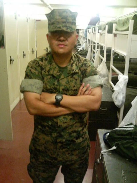 教育隊にいた頃の写真。メディックとしての座学はもちろん、射撃訓練や砂漠などでの移動訓練まで行なった