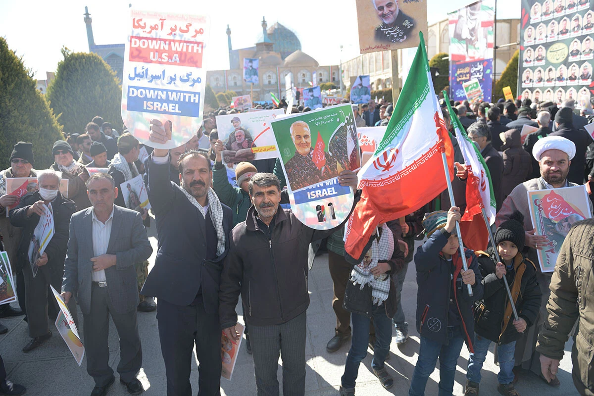 2020年4月、イランのイスファハンで行なわれた反米集会は盛り上がっていた