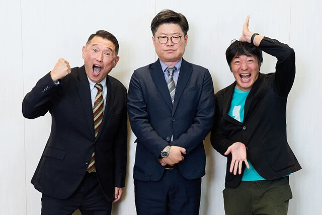 （左から）埼玉県三郷市議・西尾秀貴氏（X―GUN）、千葉県南房総市議・林克治氏（ニューカリカ）、東京都西東京市議・長井秀和氏