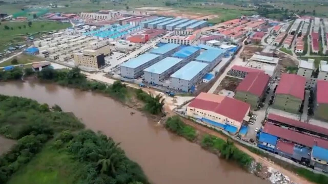 ミャンマー東部の詐欺拠点「KK園区」はタイとミャンマーの国境地帯にある