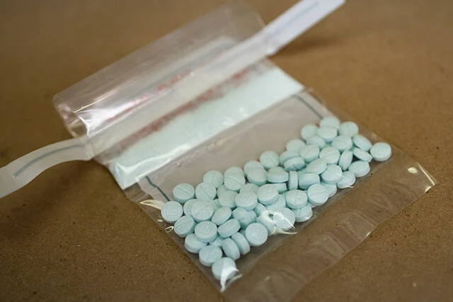 フェンタニルが混入されたとみられる錠剤